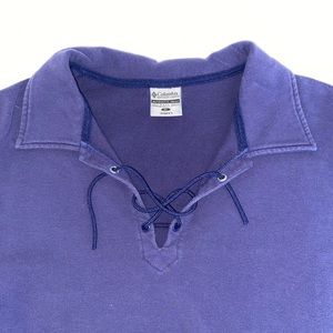 columbia lace up pullover